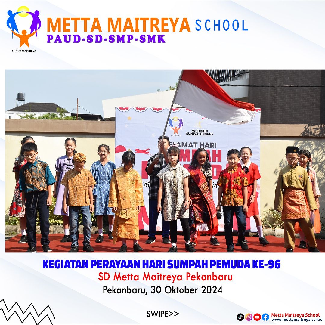 Kegiatan Perayaan Hari Sumpah Pemuda Ke-96 | SD Metta Maitreya